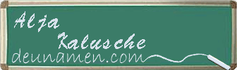 Alja Kalusche Visitenkarte